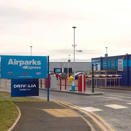 Airparks Express parking area near Aberdeen Airport